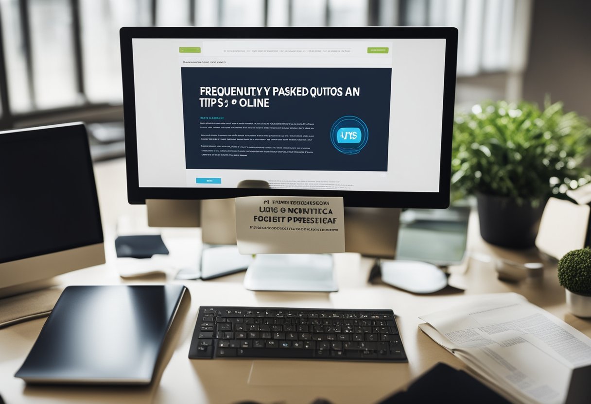 Uma tela de computador exibindo a página da web https://utua.com.br/br com o título "Perguntas Frequentes" e 5 dicas para ganhar dinheiro online